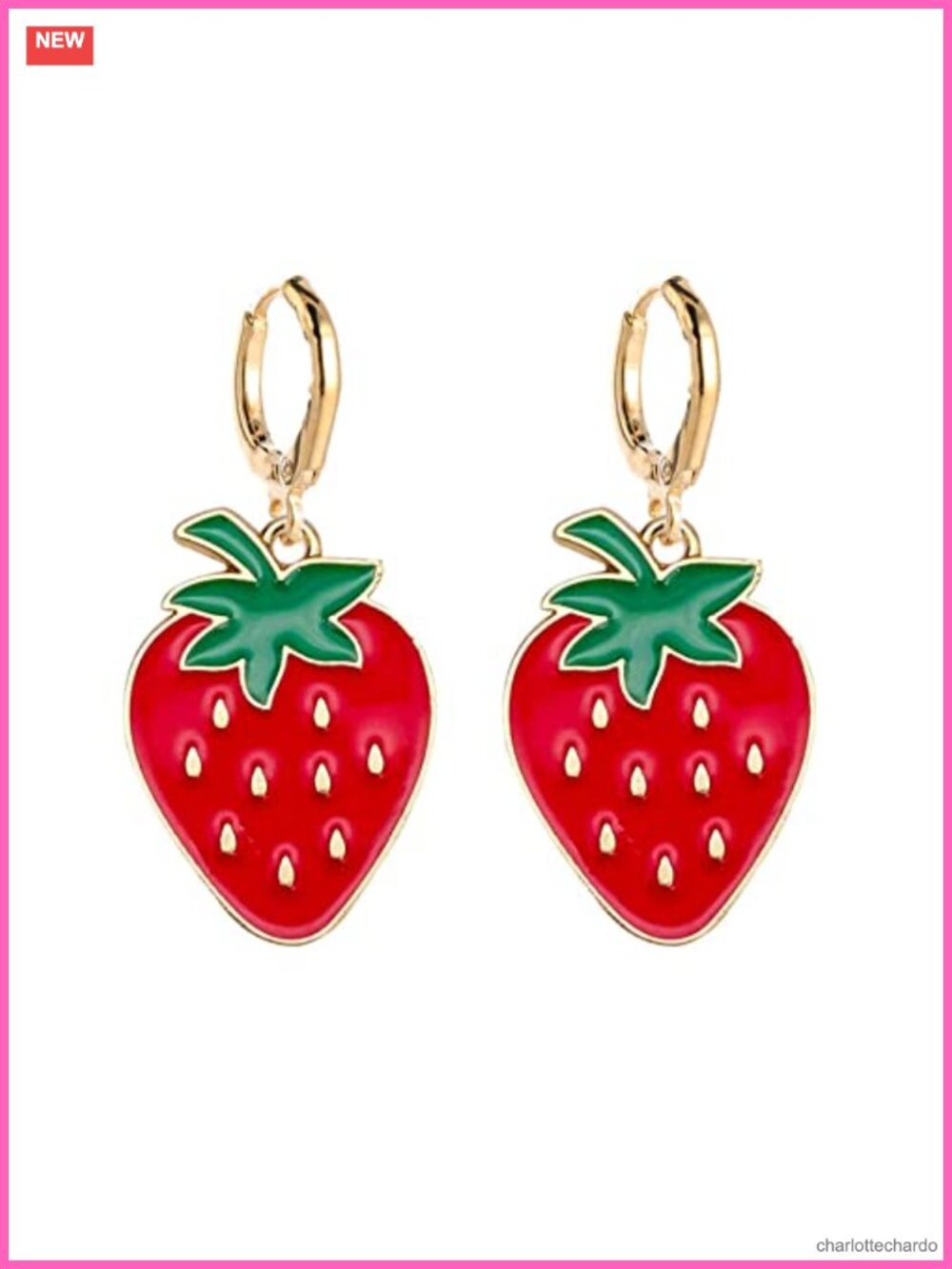 Strawberry Watermelon Avocado Lemon Fruit Earrings Drop Dangle Women